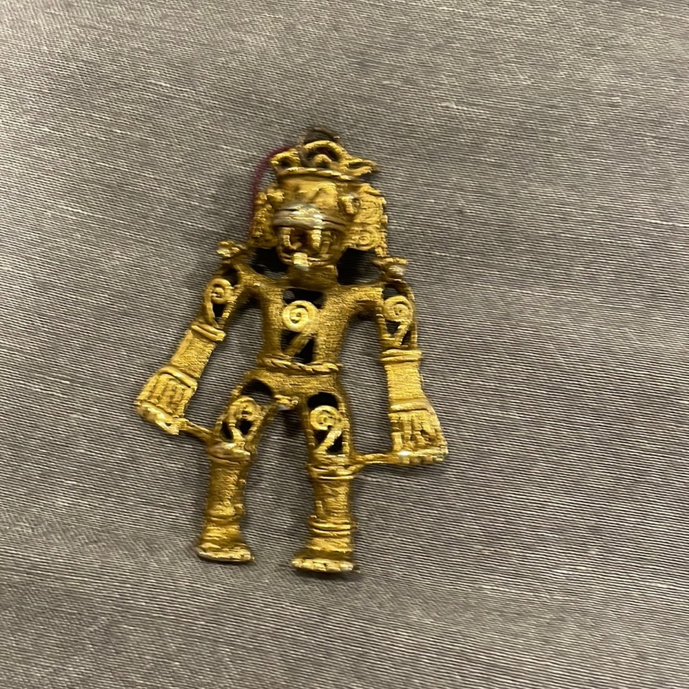 Aztec gold plated man